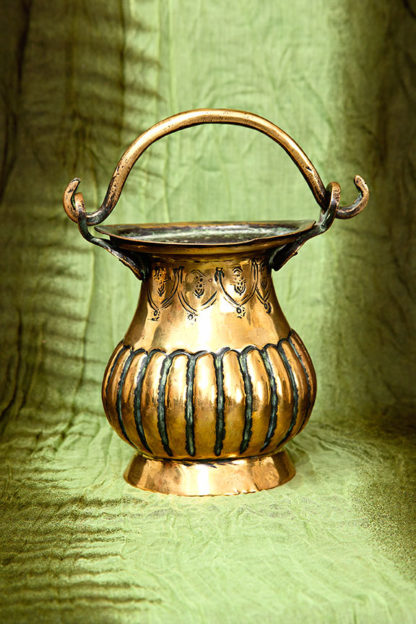 Brass Holy Water Stoup Side