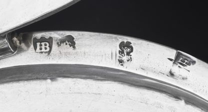 Charles II Silver Sugar Box Closeup Engraving