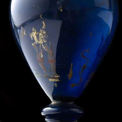 A Very Rare blue tinted glass Ewer; Venice,for the Austrian Market