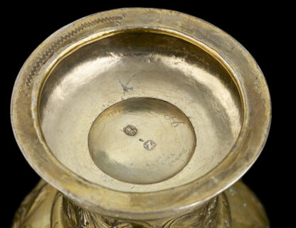 A silver gilt ‘Roemer’, marked for Nuremberg c.1690 detail base