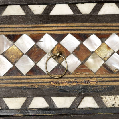 A Very Rare Ottoman Table Box Closeup Handle