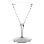 A Large Trumpet Drawn Wine Glass Side