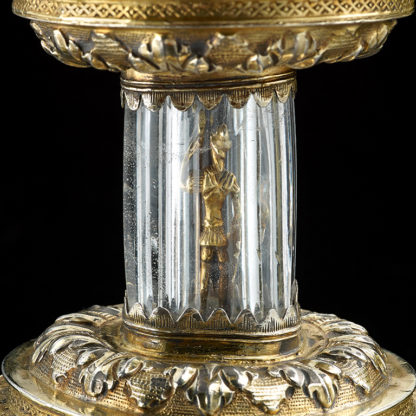 Antique Silver Gilt Standing Salt English 1550 Closeup