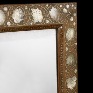 A Walnut Mirror c.1670-1680 Closeup