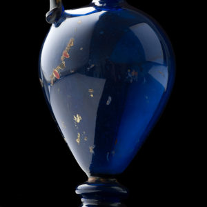 A Very Rare blue tinted glass Ewer; Venice,for the Austrian Market