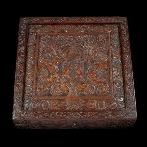 A Rare Sri-Lankan/Portuguese Rosewood Games box; Late 16th/early 17th Century
