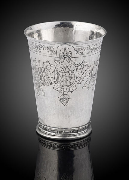A fine and rare silver beaker, Cologne c.1600