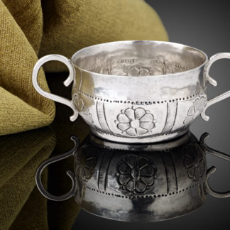 Provincial Silver Two-Handled Dram Cup