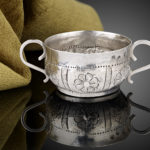 A Fine and Rare Charles II Provincial Silver Two-Handled Dram Cup, c.1660 - Front