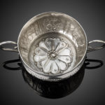 A Fine and Rare Charles II Provincial Silver Two-Handled Dram Cup, c.1660 - Front - Top