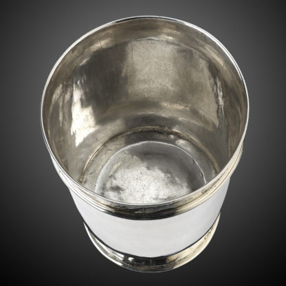A Dutch silver ‘stakan’ beaker - inside