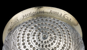 Silver and Parcel Gilt Nuremberg Bratina/Tumbler Cup c.1630 - engraving