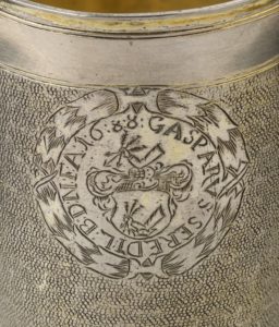 A Hungarian Silver Gilt Beaker 1688 - detail