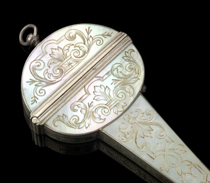 A fine and rare French scissor case c.1680 - Front