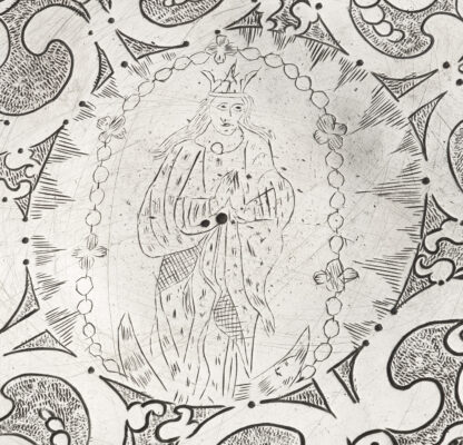A Fine and Rare Spanish Colonial Silver Tazza Peru, c.1640 detail