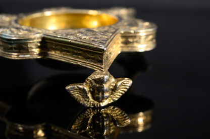 A fine silver gilt Salt foot