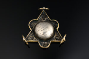 A fine silver gilt Salt bottom