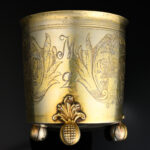 A silver gilt Russian engraving