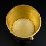 A silver gilt Russian top