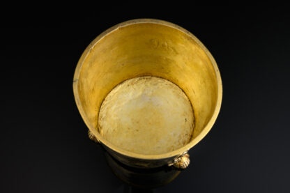 A silver gilt Russian top