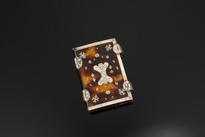 A rare and pretty little Charles II period pin/needle case in the form of a book, c.1660 main