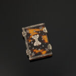 A rare and pretty little Charles II period pin/needle case in the form of a book, c.1660 back