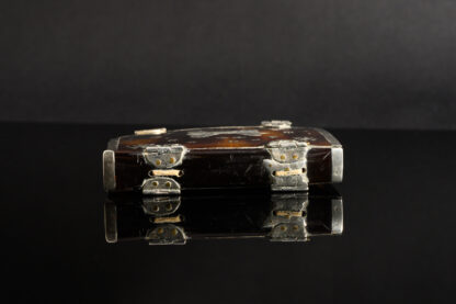 A rare and pretty little Charles II period pin/needle case in the form of a book, c.1660 hinges