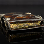 A rare and pretty little Charles II period pin/needle case in the form of a book, c.1660 side