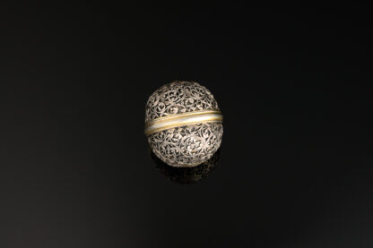 A little Indo-Portuguese bezoar stone holder, silver and parcel gilt, c.1690, probably Goa main