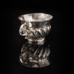 A pretty little William & Mary period silver Dram Cup or miniature Porringer; fully hallmarked for London 1690 side