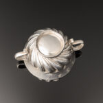 A pretty little William & Mary period silver Dram Cup or miniature Porringer; fully hallmarked for London 1690 bottom