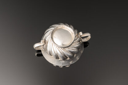 A pretty little William & Mary period silver Dram Cup or miniature Porringer; fully hallmarked for London 1690 bottom