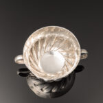 A pretty little William & Mary period silver Dram Cup or miniature Porringer; fully hallmarked for London 1690 inside/top angle