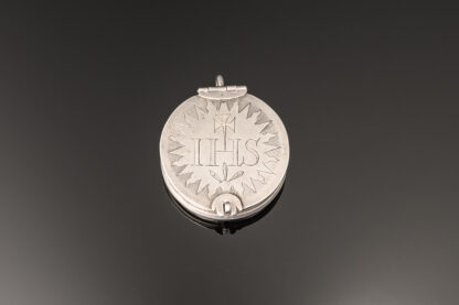 A rare silver travelling Pyx of circular form; English c.1685